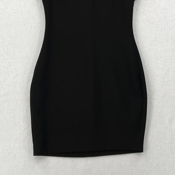 LIKELY Manhattan Mini Sheath Dress Womens 0 Black Crew Neck Short Sleeve Stretch - Picture 8 of 16